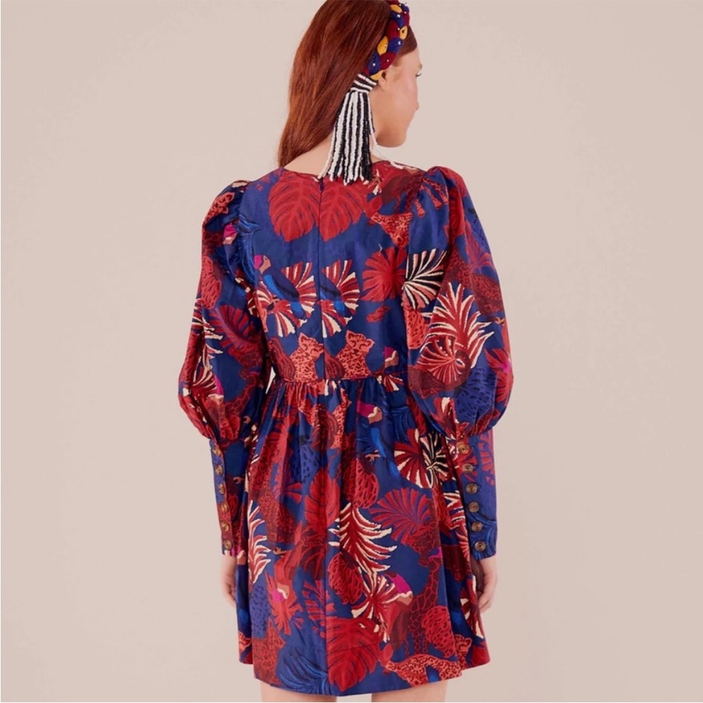 Farm Rio Animals Tapestry Mini Dress Size L - Picture 2 of 7